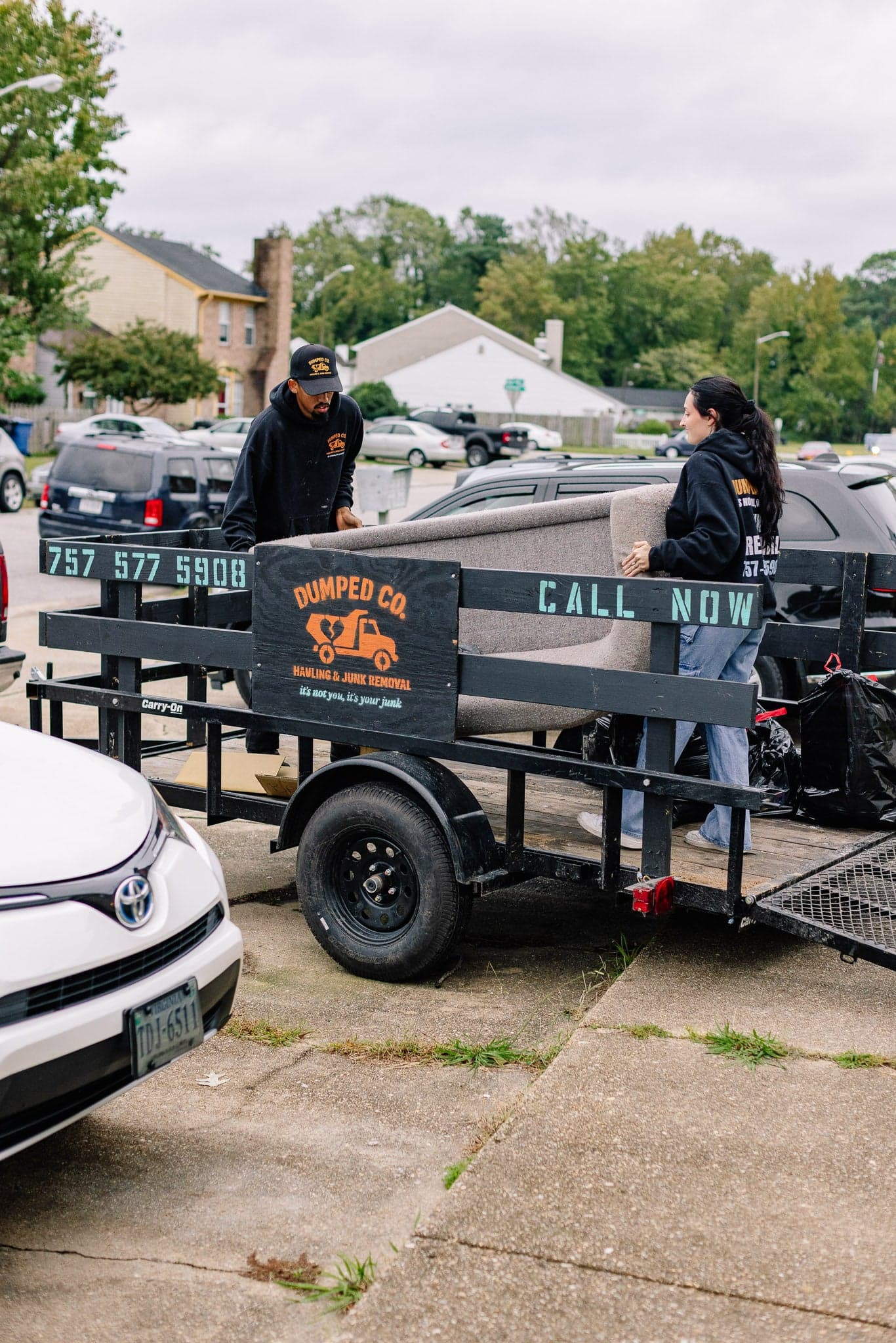 Dumped Co. job in Hampton Roads